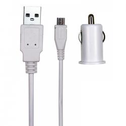 12V MicroUSB Charger White 1.5meter 2.1A