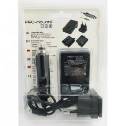 PRO-mounts Battery/Charger Kit Hero 5, 6 & 7 - Oplader